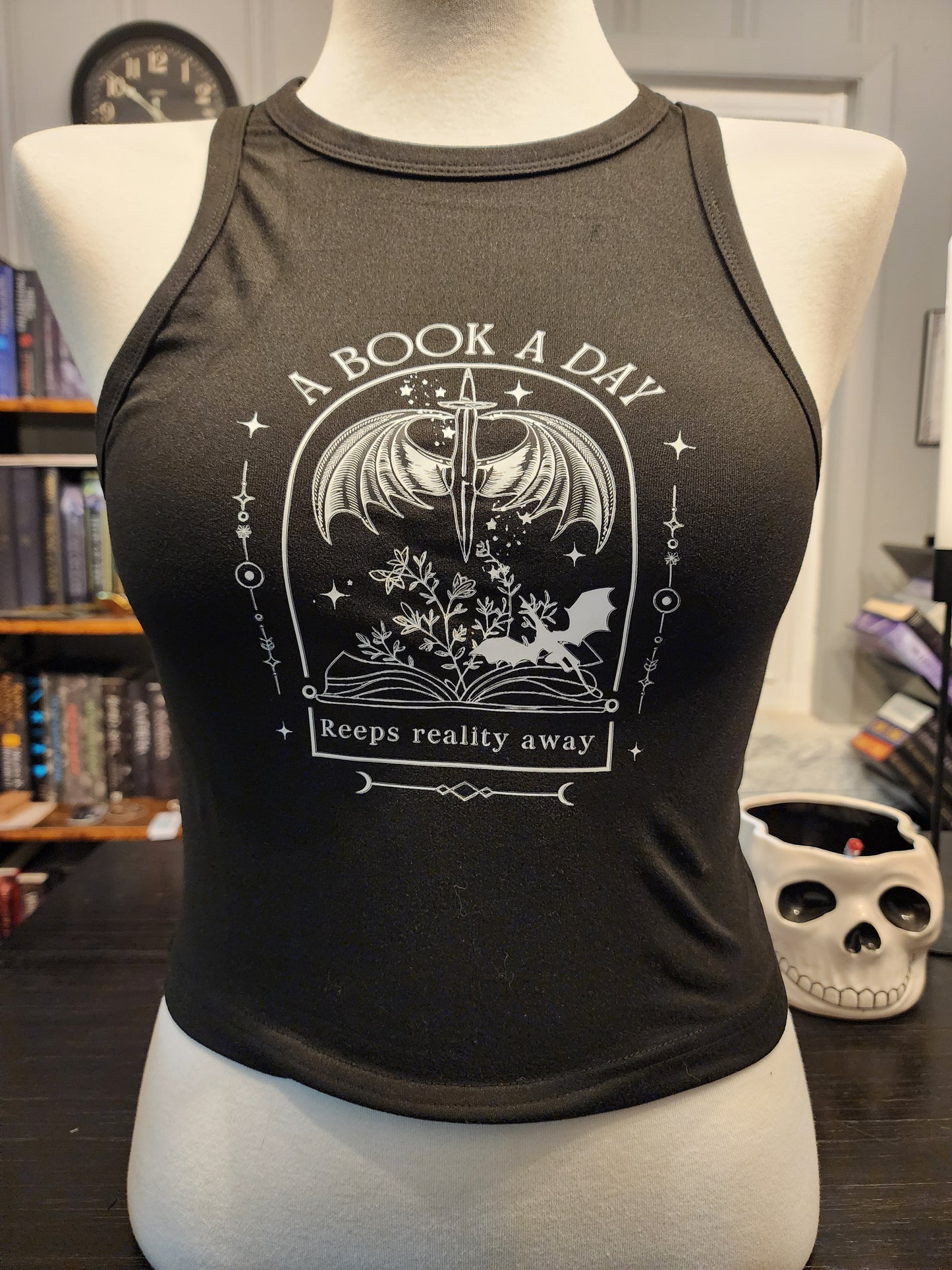 A Book A Day Cropped Tank