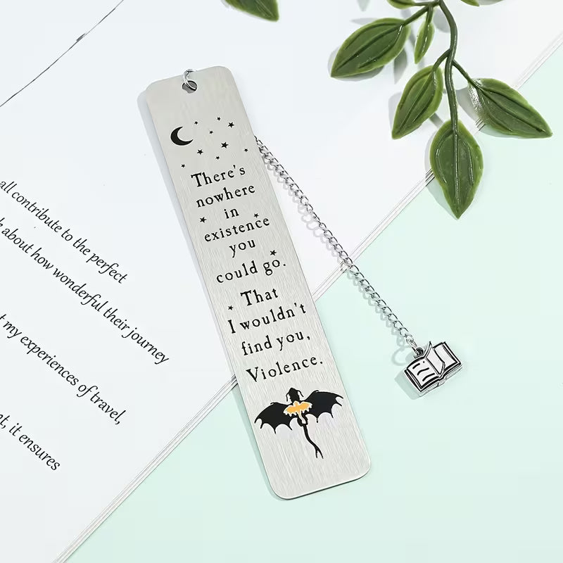 Silver Fourth Wing Stainless Steel Bookmark