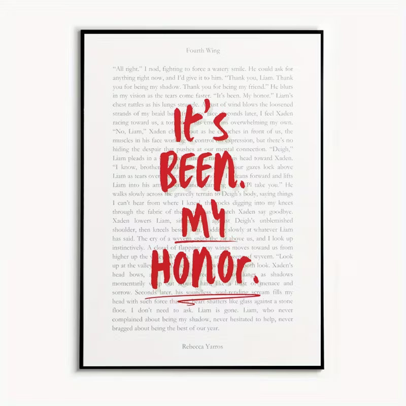 It's Been My Honor Canvas Art