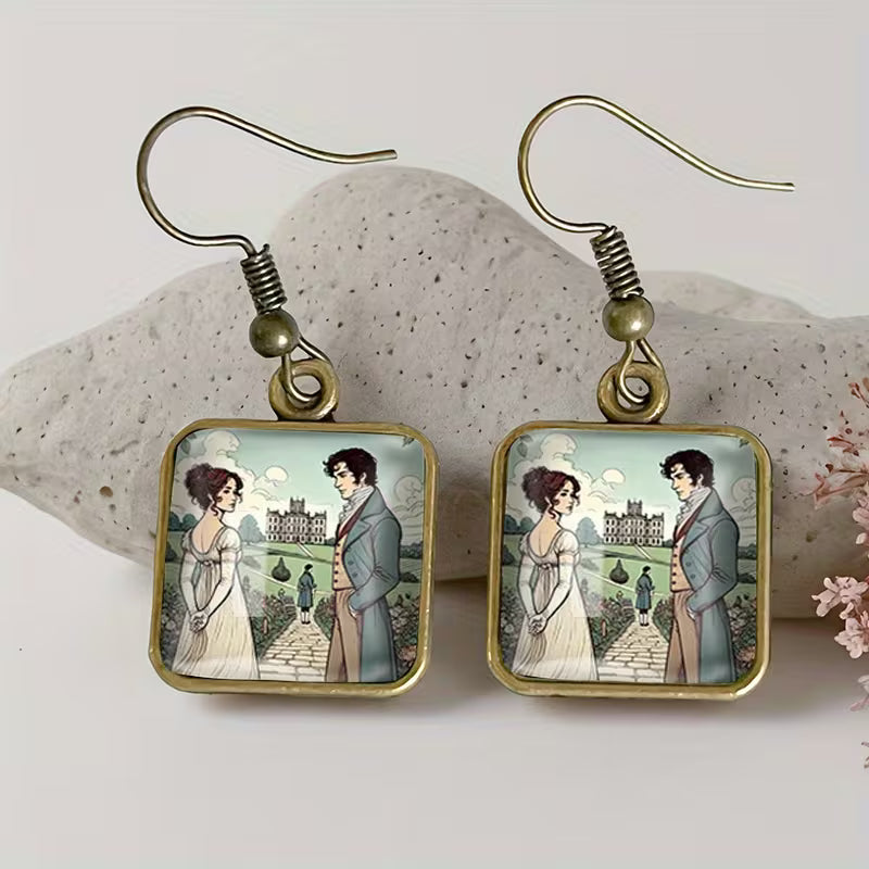 Pride & Prejudice Resin Earrings