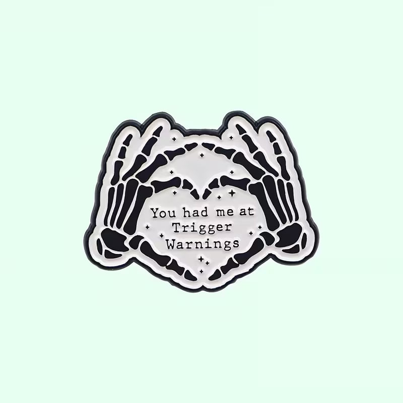 Trigger Warnings Pin