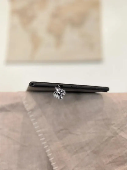 Black Book with Dagger Kindle Charm
