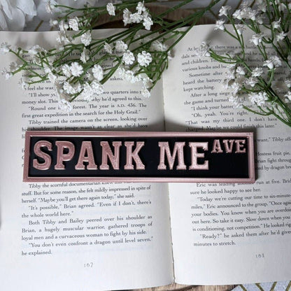 Spank Me Ave Shelf Sign