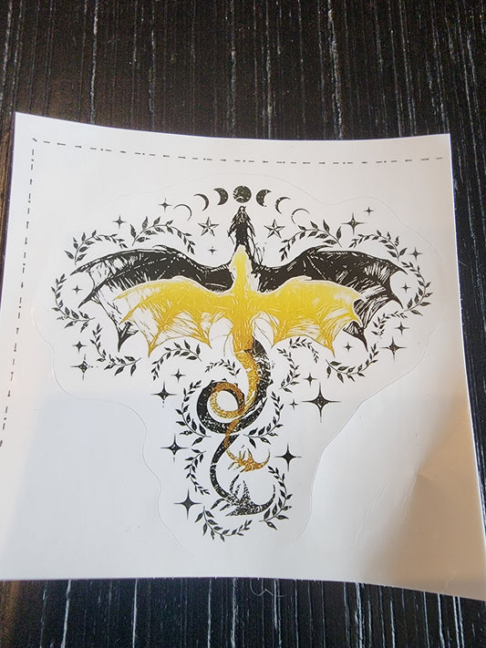 Fourth Wing Dragon Sticker