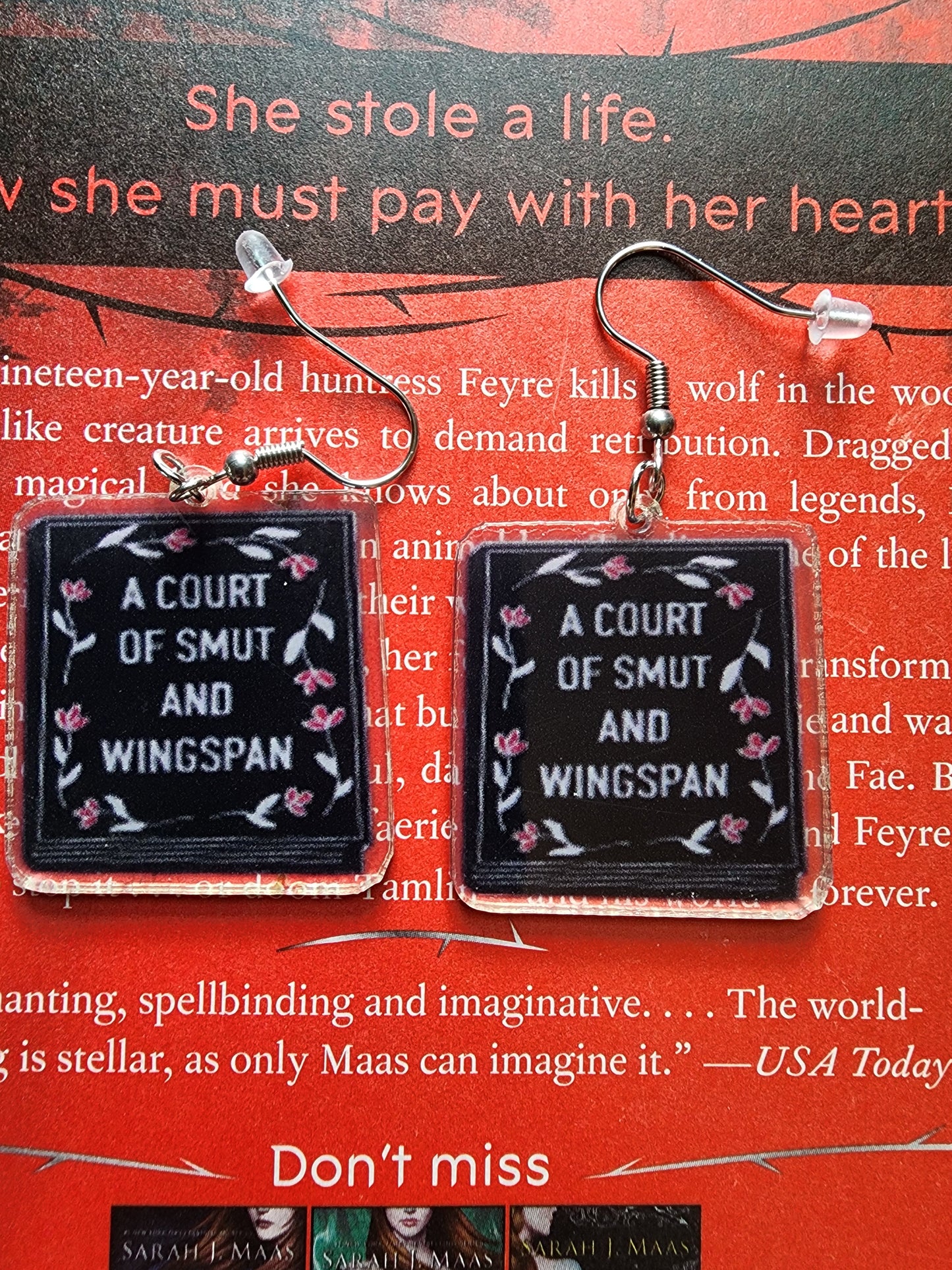 A Court of Smut and Wingspan Earrings