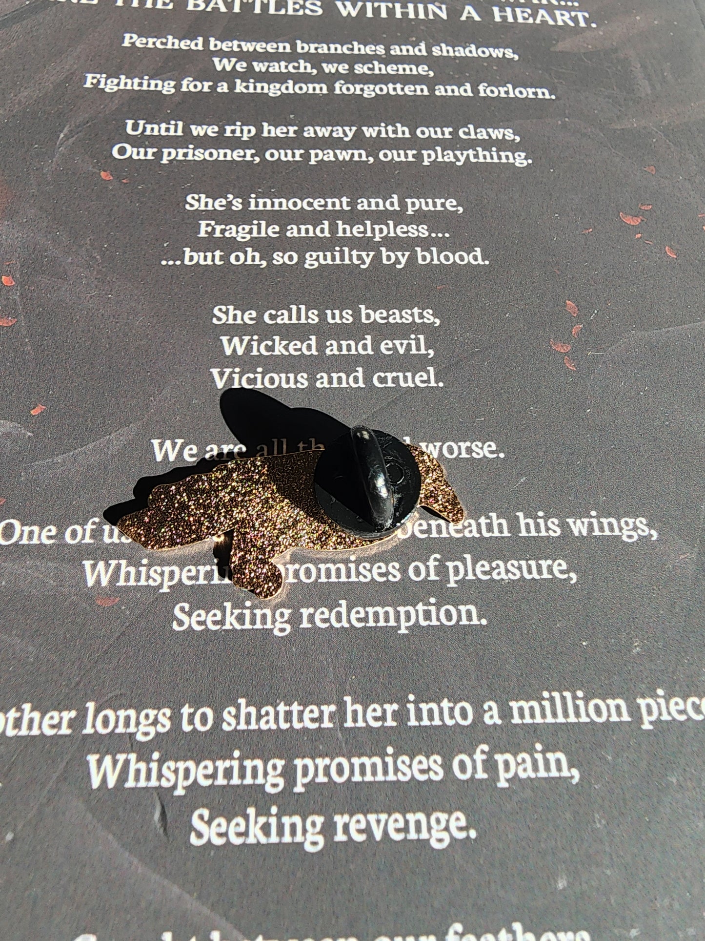 Black Raven Enamel Pin