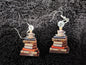 Stack of Books Earrings