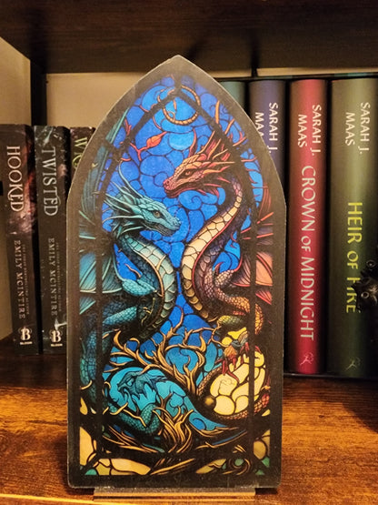 Double Dragon Bookshelf Window