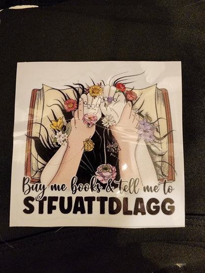 Buy Me Books Sticker