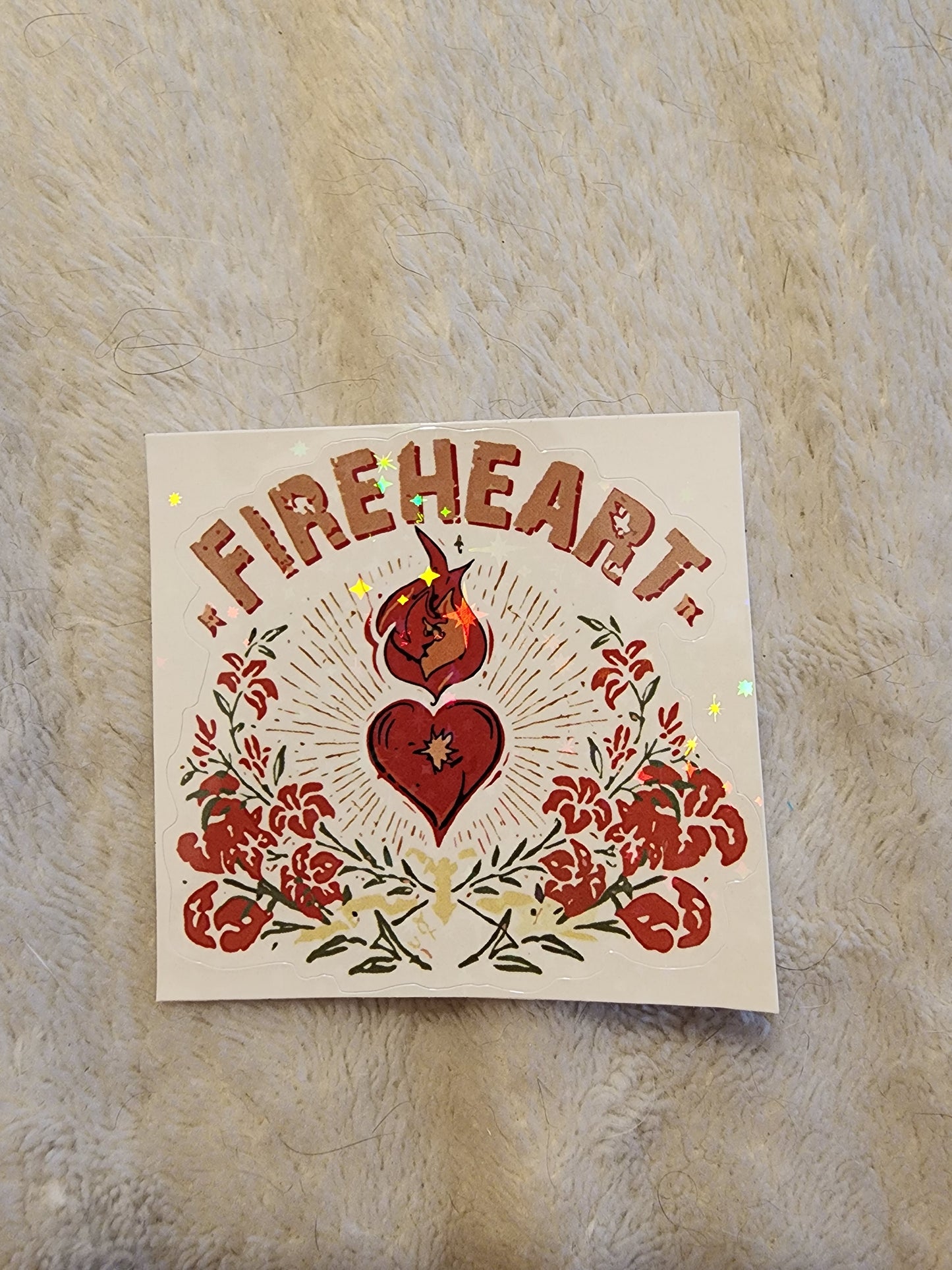 Fireheart Sparkly Sticker
