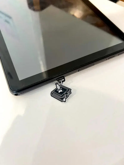 Black Book with Dagger Kindle Charm