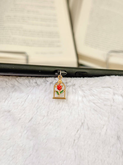 Enchanted Rose Kindle Charm | USB-C Dust Plug