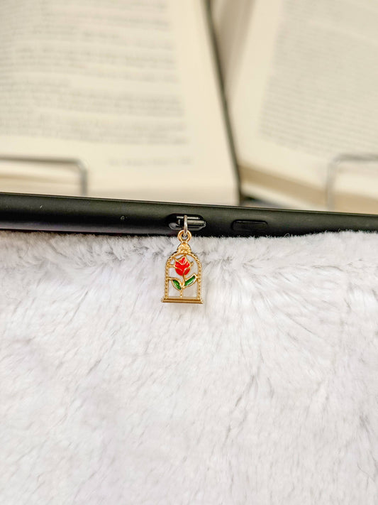 Enchanted Rose Kindle Charm | USB-C Dust Plug