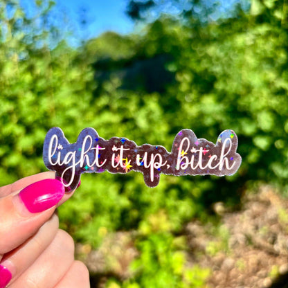 Crescent City Light it Up Sticker