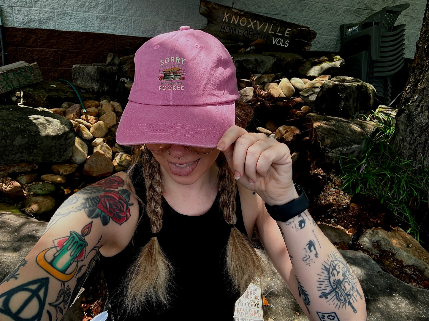 Pink Booked Up Hat