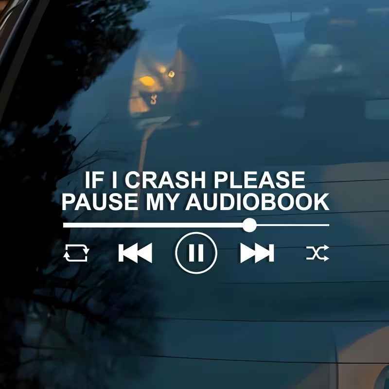 If I Crash Vinyl Car Decal