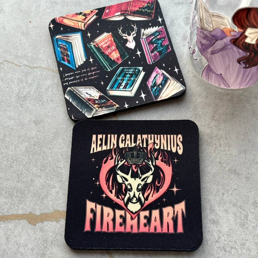 Throne of Glass Inspired Inspired Coasters - Set of 2