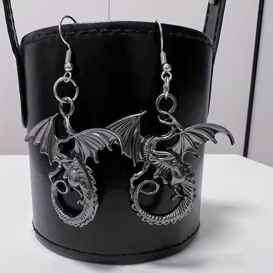 Black Dragon Earrings