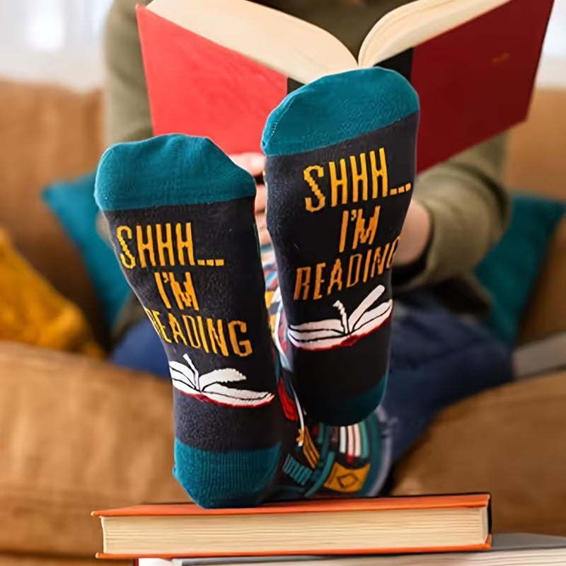 Shhh! I'm Reading Socks