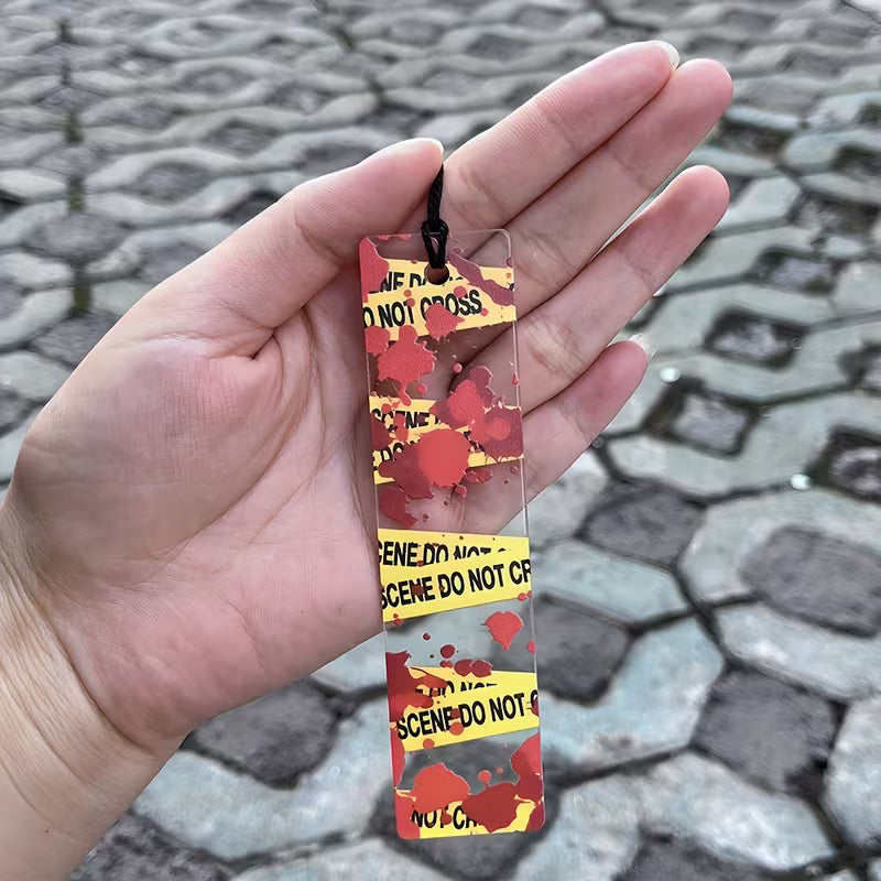 Crime Scene Acrylic Bookmark