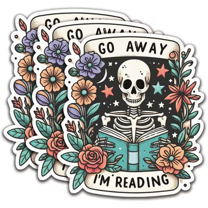 Go Away I'm Reading Sticker