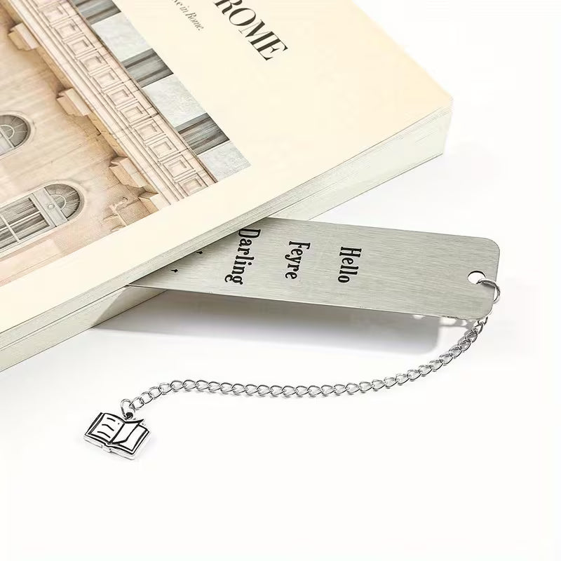 Hello Feyre Darling Stainless Steel Bookmark