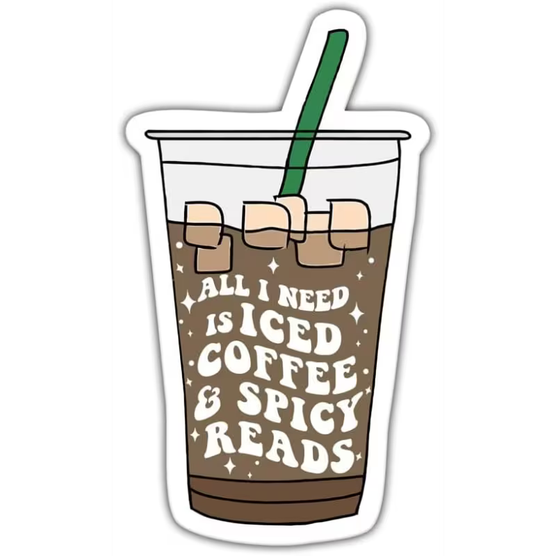 Iced Coffee Vinyl Sticker