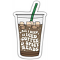 Iced Coffee Vinyl Sticker
