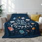Just One More Chapter Fuzzy Throw Blanket