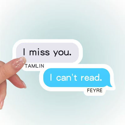 Feyre Can't Read Sticker