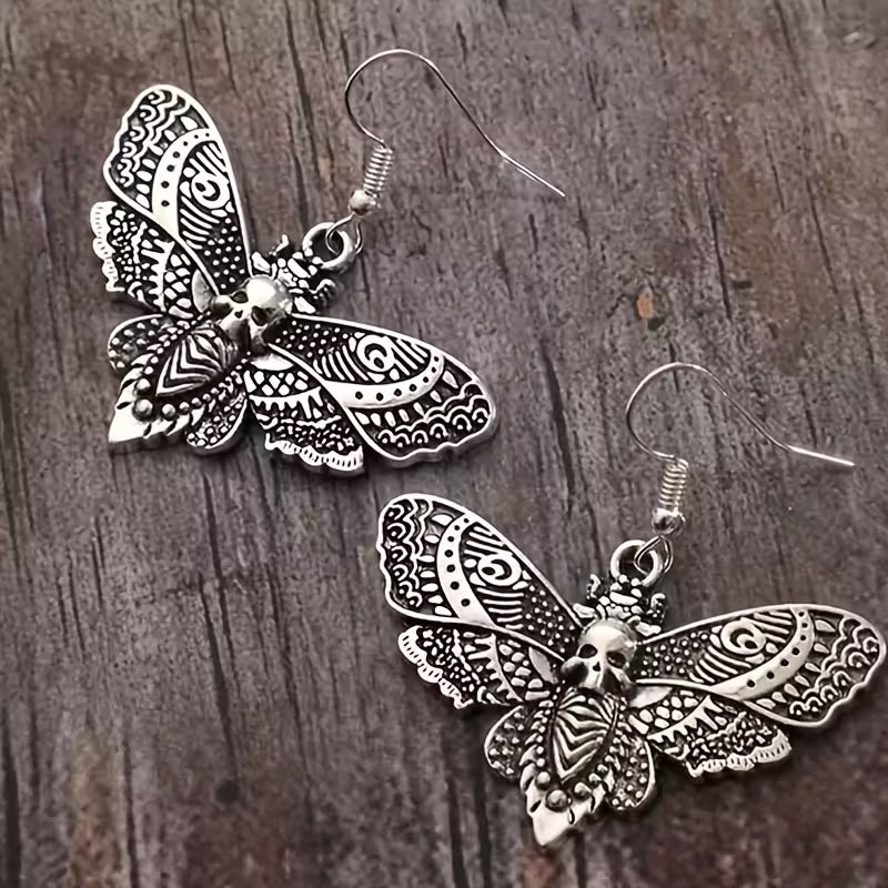 Death Moth Earrings