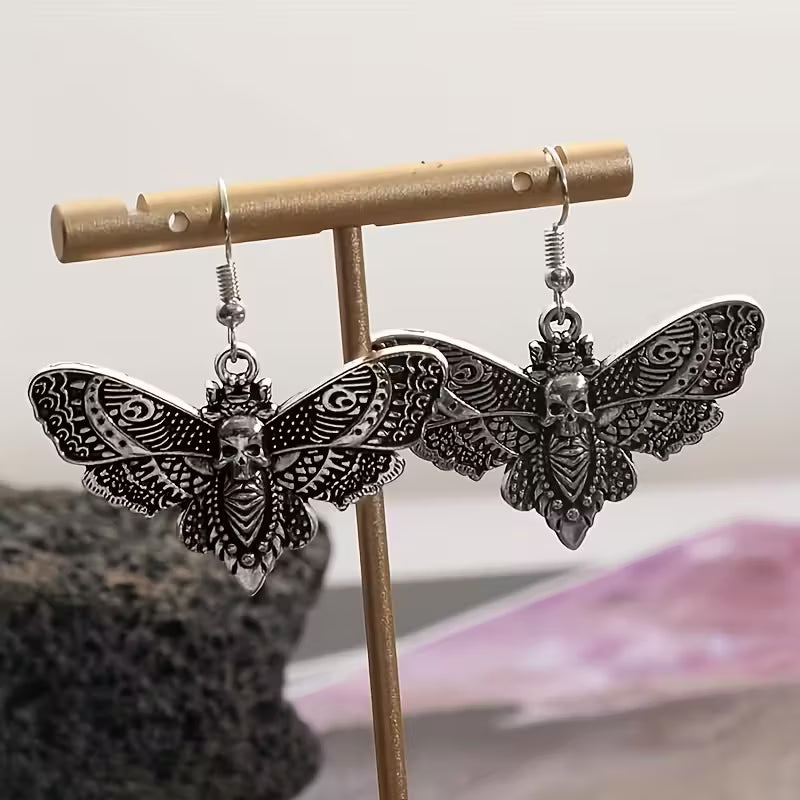 Death Moth Earrings