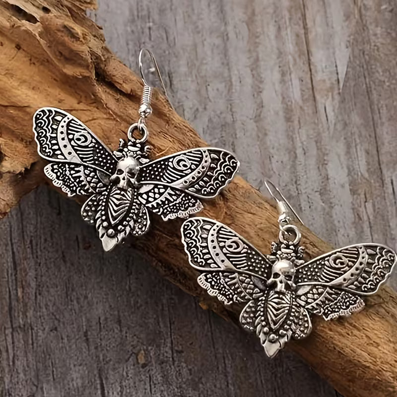 Death Moth Earrings