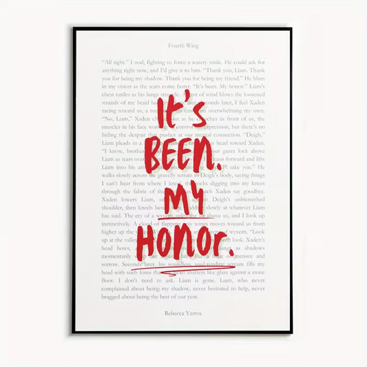 It's Been My Honor Canvas Art