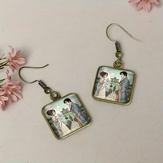 Pride & Prejudice Resin Earrings