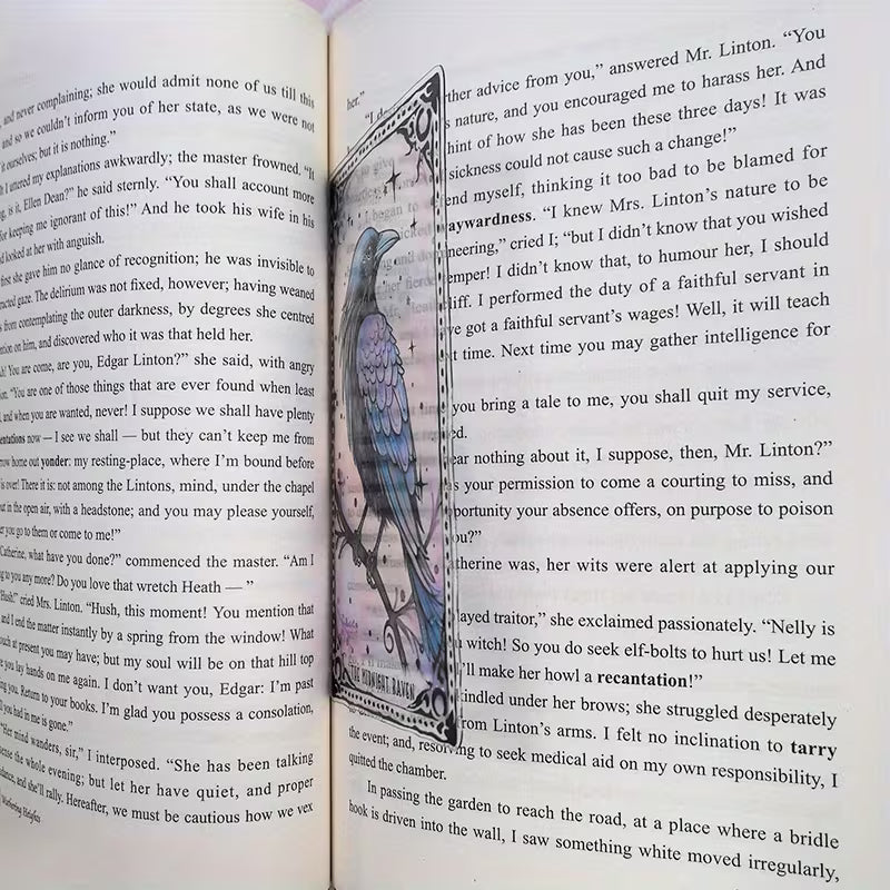 Midnight Raven Acrylic Bookmark
