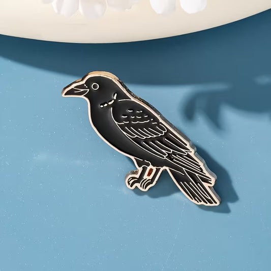 Black Raven Enamel Pin