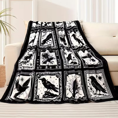 Court of Ravens Inspired Fuzzy Throw