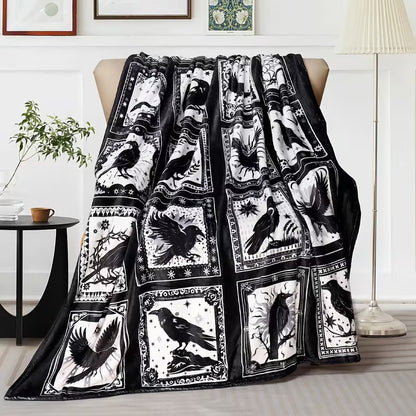 Court of Ravens Inspired Fuzzy Throw