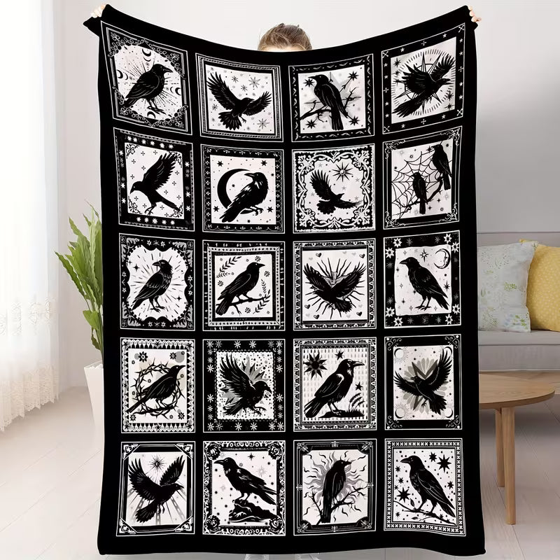 Court of Ravens Inspired Fuzzy Throw