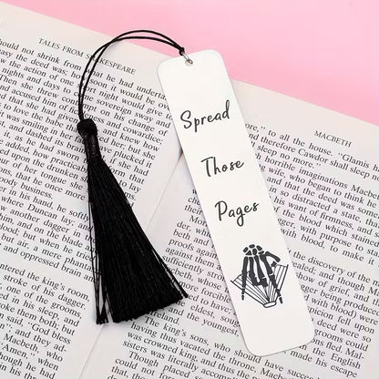 Spread Those Pages Stainless Steel Bookmark