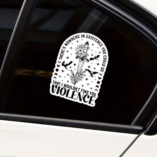 Large Violence Sticker