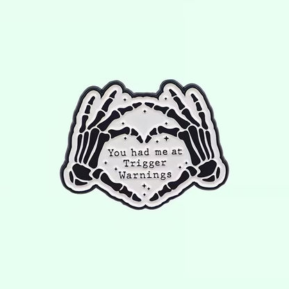 Trigger Warnings Pin