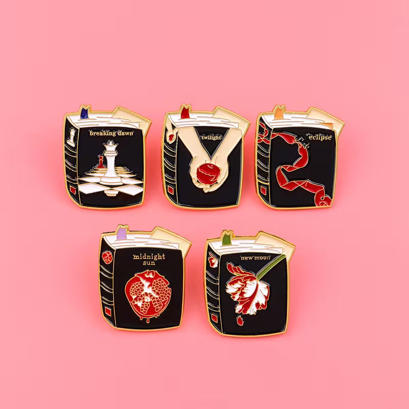 Twilight Cover Enamel Pin Set