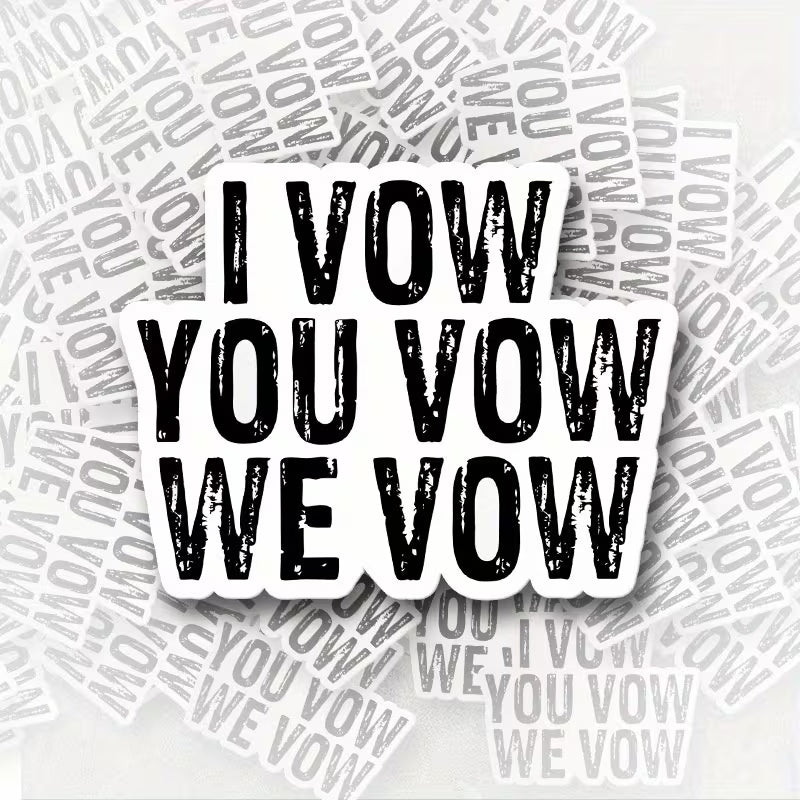 Large VOW Sticker