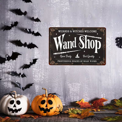 Wand Shop Metal Sign