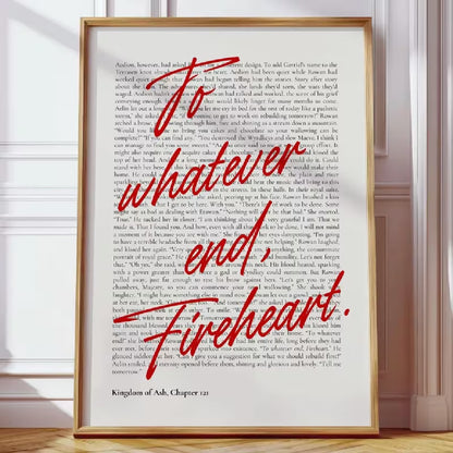 To Whatever End, Fireheart Canvas Art